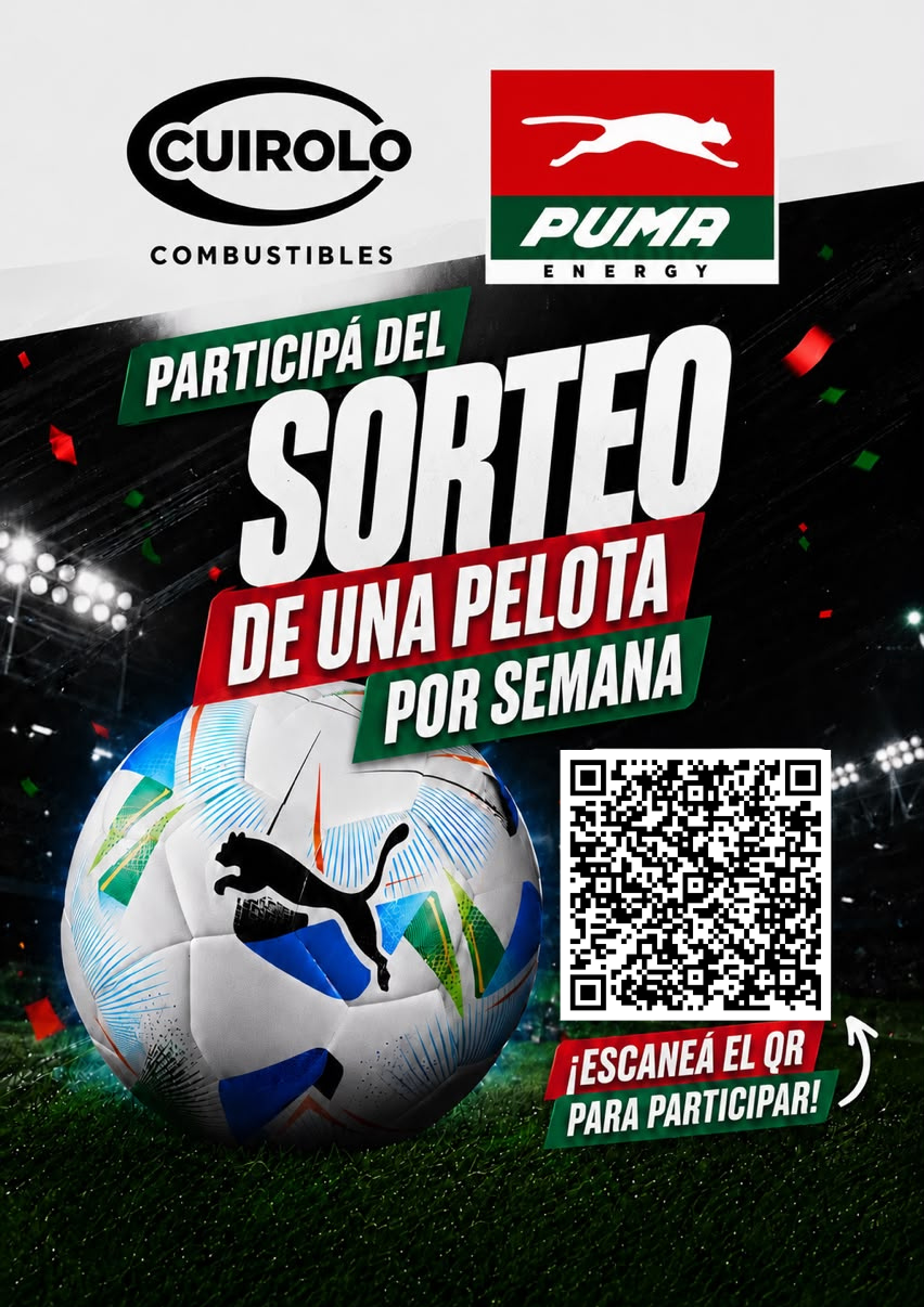 Sorteo pelota Puma — Clientes particulares Cuirolo Combustibles